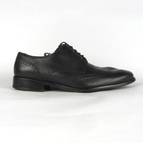 COLE HAAN Benton Black Wingtip Oxford Shoes 11.5 main image 4